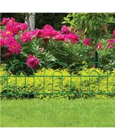 Origin Point Gard'n Border Round Folding Fence, Green, 32-In x 10-Ft