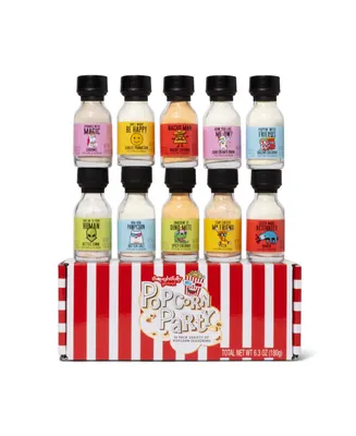 Thoughtfully Gourmet, Popcorn Party Seasoning Sampler Gift Set, Set of 10 - Assorted Pre