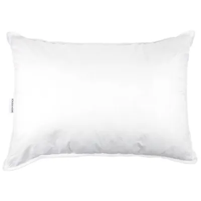 Bokser Home Medium 700 Fill Power Luxury White Duck Down Bed Pillow