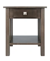 Winsome Stafford 22.05" Wood Accent Table