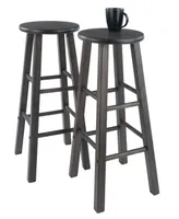 Winsome Element 29.98" 2-Piece Wood Bar Stool Set