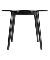 Winsome Moreno 28.94" Wood Round Drop Leaf Dining Table