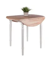 Winsome Sorella 30.08" Wood Round Drop Leaf Table