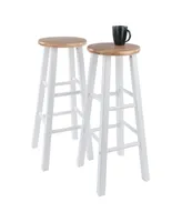 Winsome Element 2-Piece Wood Bar Stool Set