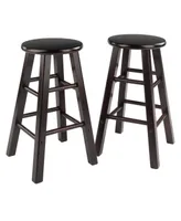 Winsome Element 2 Piece Wood Counter Stool Set