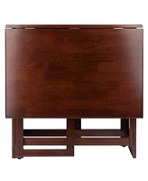 Winsome Clara 29.53" Wood Double Drop Leaf Dining Table
