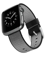 WITHit Black Nylon Band designed for Apple Watch 42mm (Series 1-3 only) & 44/45/46/49mm (Ultra & Ultra 2)