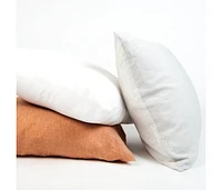 26" x French Linen Euro Pillow with removable Sham