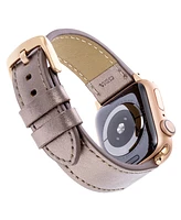 WITHit Metallic Genuine Leather Band designed for Apple Watch 42mm (Series 10) & 38/40/41mm