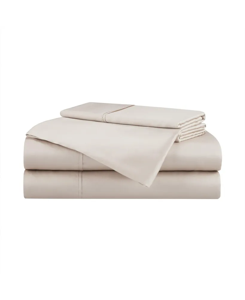 Aston and Arden Eucalyptus Tencel King Sheet Set, 1 Flat Sheet, Fitted 2 Pillowcases, Ultra Soft Fabric, Breathable Cooling, Eco