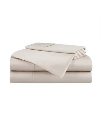 Aston and Arden Eucalyptus Tencel King Sheet Set, 1 Flat Sheet, Fitted 2 Pillowcases, Ultra Soft Fabric, Breathable Cooling, Eco