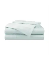 Aston and Arden Eucalyptus Tencel King Sheet Set, 1 Flat Sheet, Fitted 2 Pillowcases, Ultra Soft Fabric, Breathable Cooling, Eco