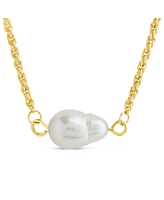 Sterling Forever Elyse Cultured Freshwater Pearl Pendant Necklace