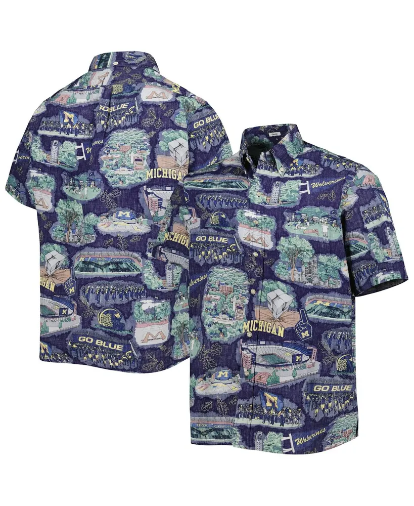 Men's Reyn Spooner Navy Milwaukee Brewers scenic Button-Up Shirt