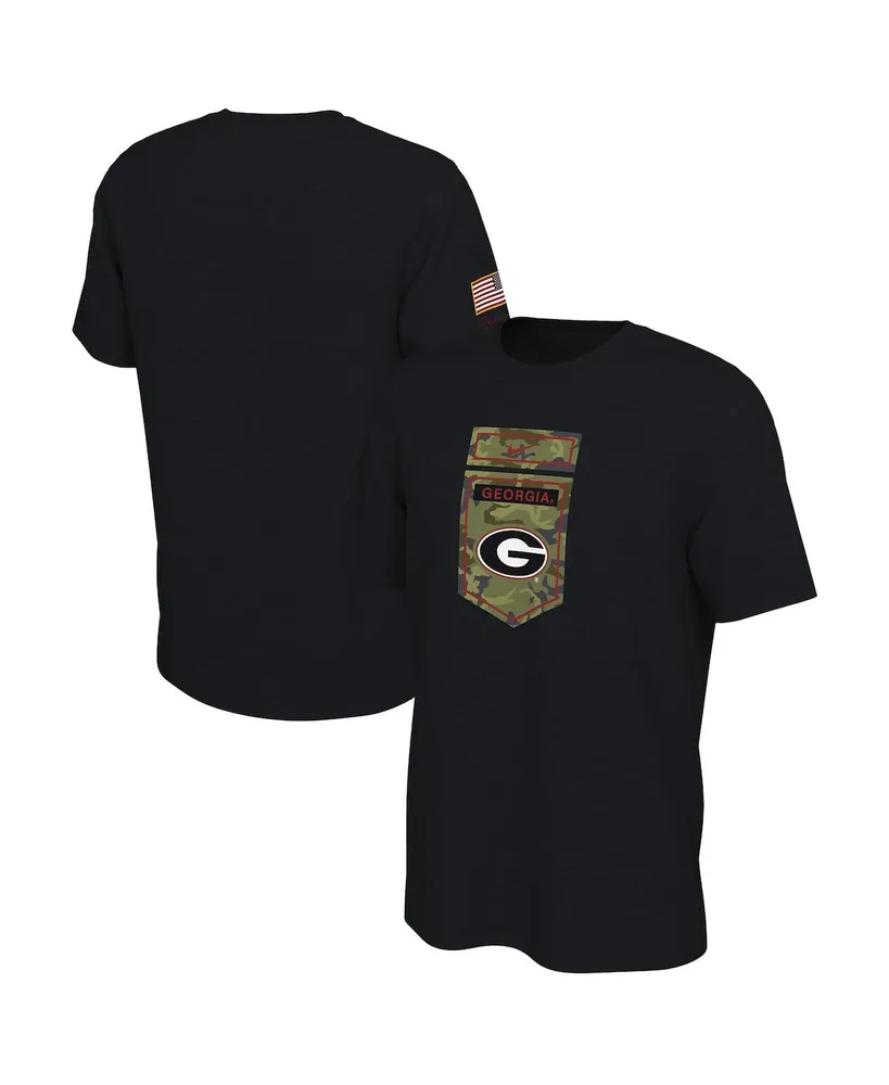 Men's Nike Black Georgia Bulldogs Veterans Camo T-shirt
