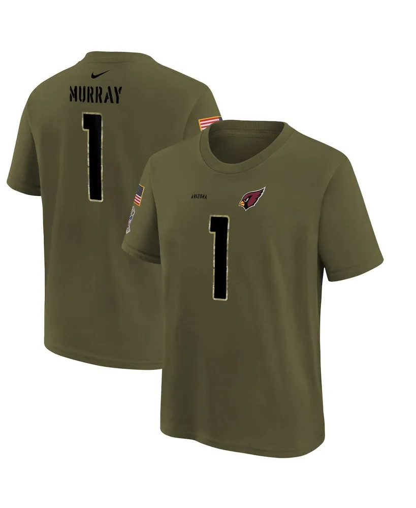 Nike Big Boys Nike Kyler Murray Olive Arizona Cardinals 2022 Salute To  Service Name and Number T-shirt