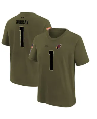 Big Boys Nike Kyler Murray Olive Arizona Cardinals 2022 Salute To Service Name and Number T-shirt
