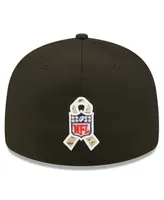 Men's New Era Black Dallas Cowboys 2022 Salute To Service Low Profile 59FIFTY Fitted Hat