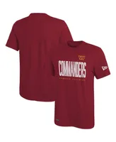 Men's New Era Burgundy Washington Commanders Combine Authentic Training Huddle Up T-shirt