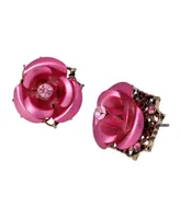 Betsey Johnson Rose Stud Earrings