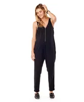 Women's Maternity Zip Front Jumpsuit