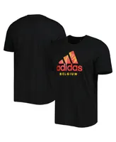 Men's adidas Black Belgium National Team Dna Graphic T-shirt