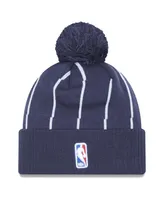 Men's New Era Gray Houston Rockets 2022/23 City Edition Official Cuffed Pom Knit Hat