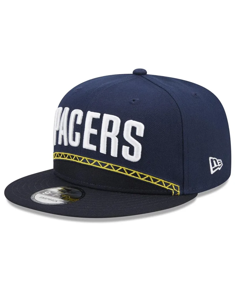 Men's New Era Navy Indiana Pacers 2022/23 City Edition Official 9FIFTY Snapback Adjustable Hat