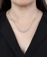 Diamond Multi Halo Collar Necklace (3/4 ct. t.w.) , 16" + 2" extender