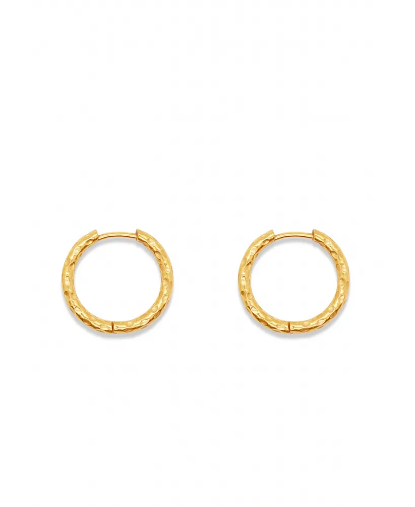 Ben Oni Fatu Hammered Hoop Earrings