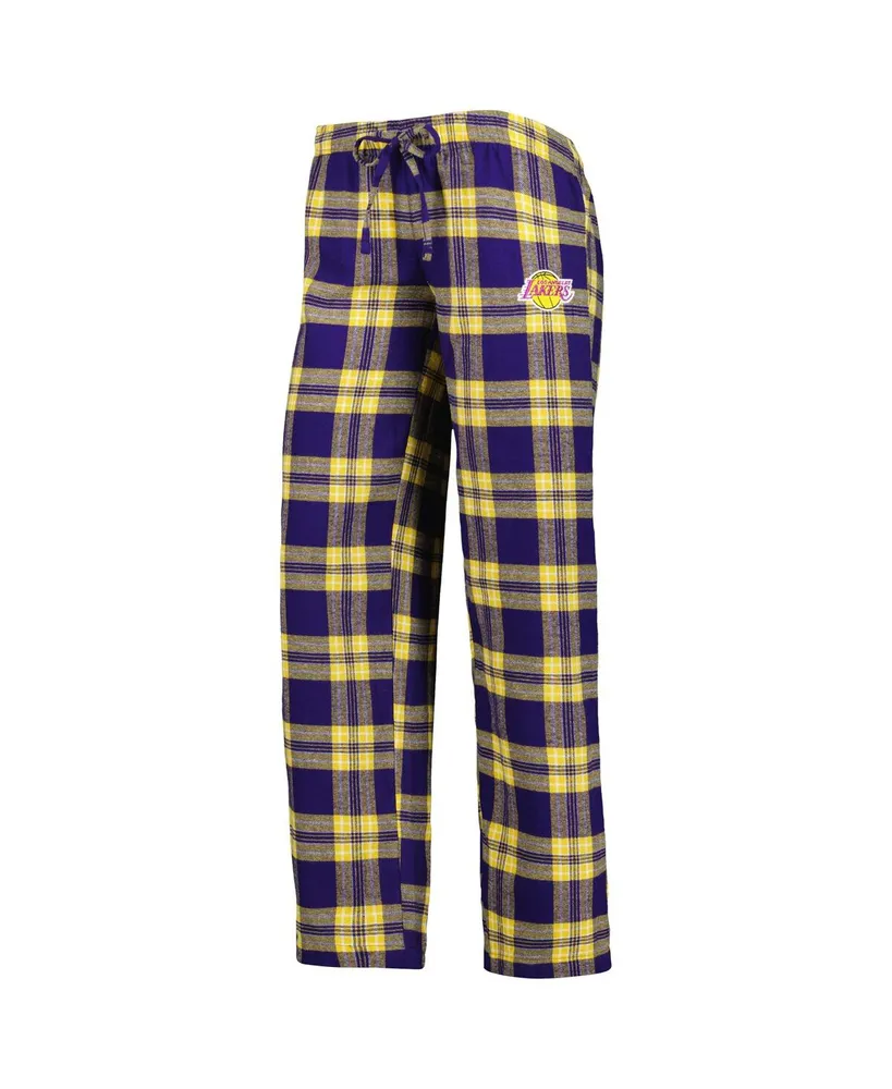 Women's Concepts Sport Purple, Gold Los Angeles Lakers Badge T-shirt and Pajama Pants Sleep Set