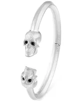 Philipp Plein Stainless Steel 3D $kull Cuff Bracelet