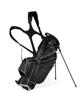 Golf Stand Cart Bag Club w/6 Way Divider Carry Organizer