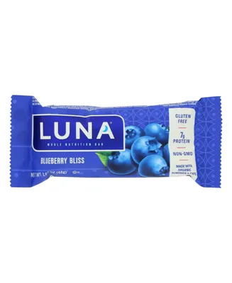 Clif Bar Luna Bar - Organic Blueberry Bliss - Case of 15