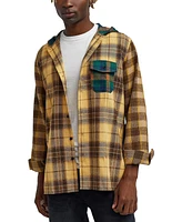 Reason Men's World Is Yours Hooded Flannel Shirt