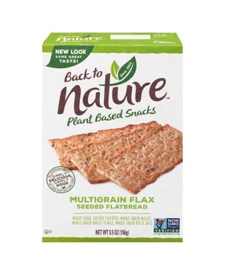 Back To Nature Multigrain Flax Seeded Flatbread Crackers - Case of 6 - 5.5 oz.
