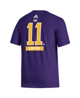 Men's adidas Anze Kopitar Purple Los Angeles Kings Reverse Retro 2.0 Name and Number T-shirt