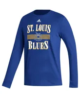 Men's adidas Royal St. Louis Blues Reverse Retro 2.0 Fresh Playmaker Long Sleeve T-shirt