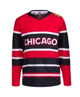 Men's adidas Red Chicago Blackhawks Reverse Retro 2.0 Authentic Blank Jersey