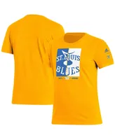 Women's adidas Gold St. Louis Blues Reverse Retro 2.0 Playmaker T-shirt