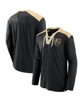 Men's Fanatics Black, Gold Vegas Golden Knights Special Edition 2.0 Long Sleeve Lace-Up T-shirt