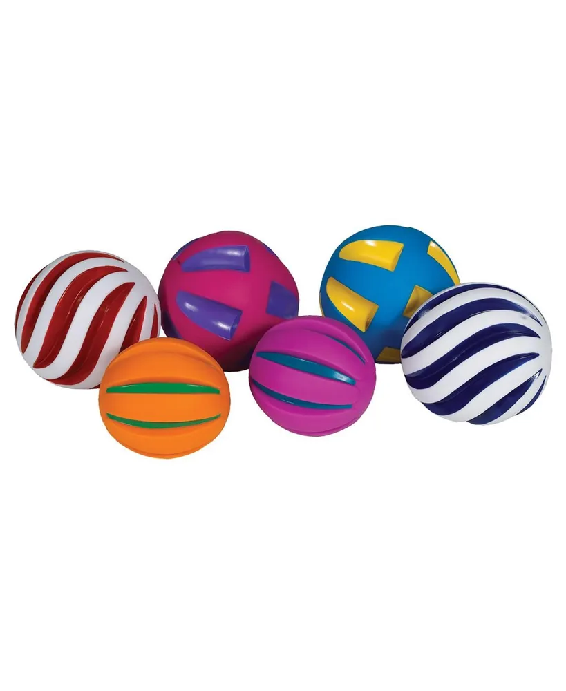 Kaplan Early Learning Tactile Squeaky Balls - Set of 6