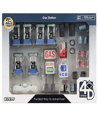 WizKids Games 4 Dimensional Setting Gas Station Accessory Tabletop Role Playing Game 24 Piece Set