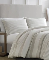 Nautica Saybrook Cotton Reversible 3-Piece Duvet Cover Set