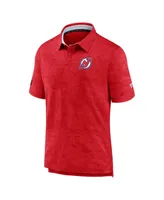 Men's Fanatics Red and White New Jersey Devils Special Edition 2.0 Authentic Pro Polo Shirt