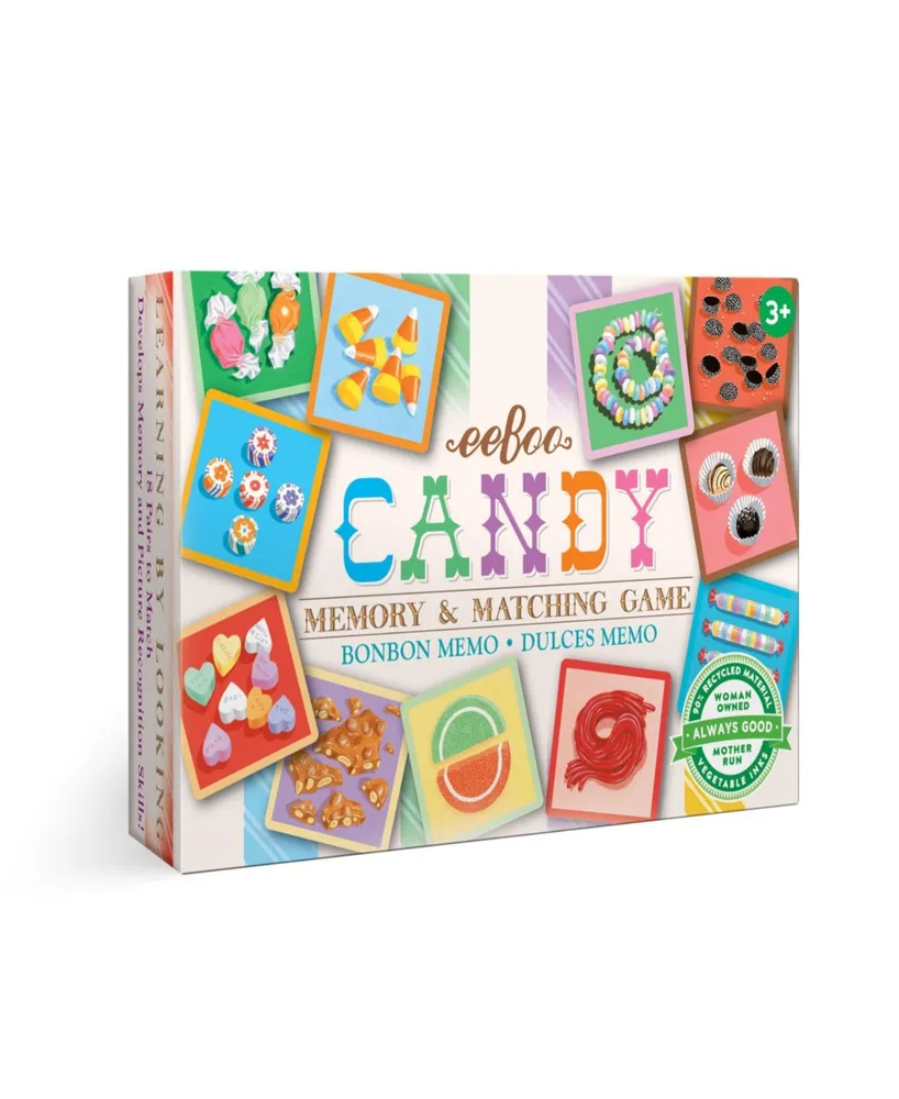 Eeboo Candy Memory and Matching Little 36 Piece Game