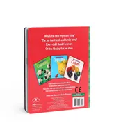 Eeboo Play with Your Food Love Friendship Board Book by Saxton Freymann