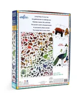 Eeboo Piece and Love A Rainbow World 1000 Piece Square Adult Jigsaw Puzzle Set