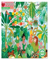Eeboo Piece and Love Plant Ladies 1000 Piece Square Adult Jigsaw Puzzle Set