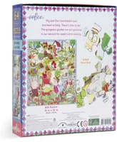 Eeboo Growing a Garden Jigsaw Puzzle Set, 64 Piece